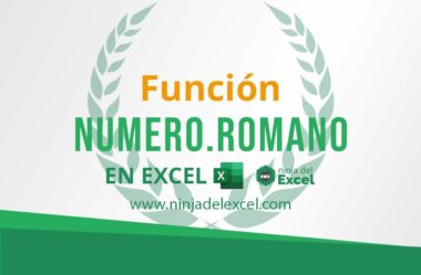 Función NUMERO.ROMANO en Excel. ¡Muy fácil!