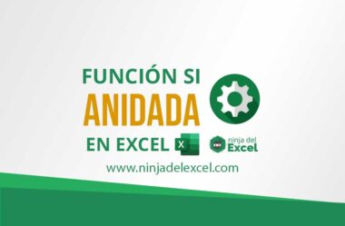 Función SI Anidada en Excel. Paso a paso