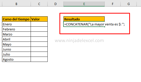 Aprenda Función CONCATENAR en Excel