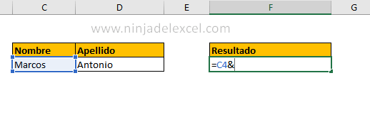 CONCATENAR en Excel paso a paso