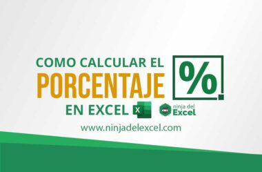 Como Calcular el Porcentaje en Excel