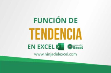Función de TENDENCIA en Excel (=TENDENCIA).