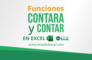 Funciones CONTARA y CONTAR en Excel