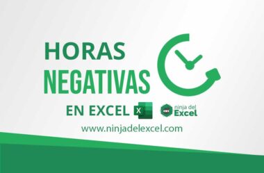 Trabajando con Horas Negativas en Excel