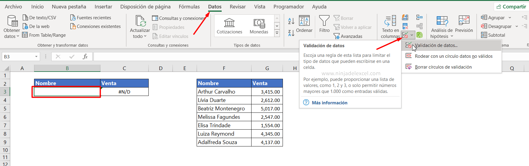 Listas Desplegables en Excel