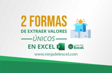 2 Formas de Extraer Valores Únicos en Excel