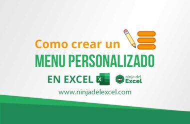 Como Crear un Menú Personalizado en Excel