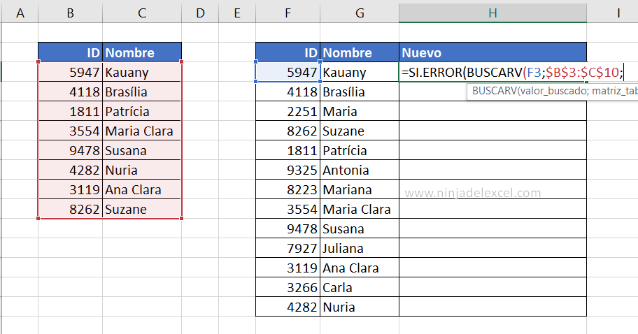 Comparar Dos Listas Usando BUSCARV en Excel en la practica