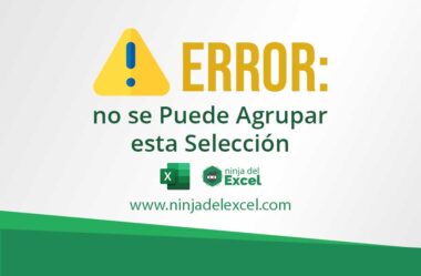 Error: No se puede agrupar esta selección