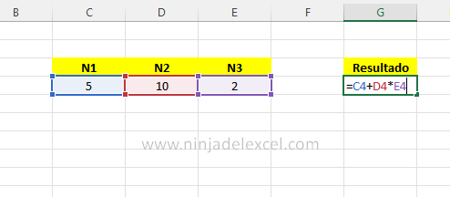 Orden de cálculo en Excel