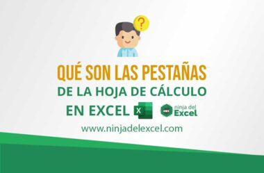 Qué son las Pestañas de la hoja de Cálculo de Excel