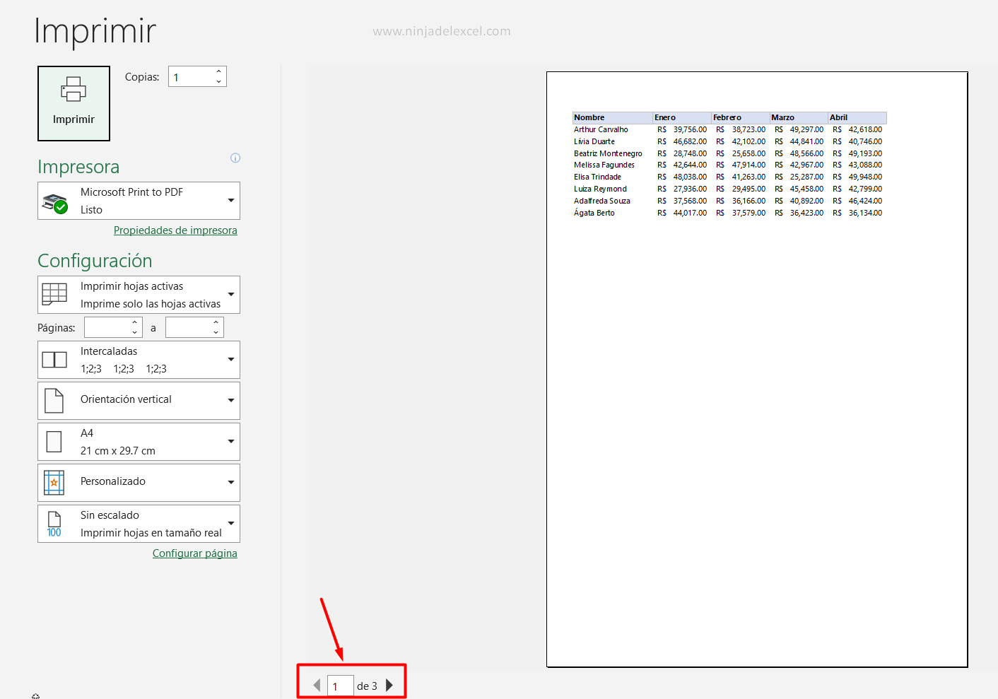 Ajustar la Impresión en Excel