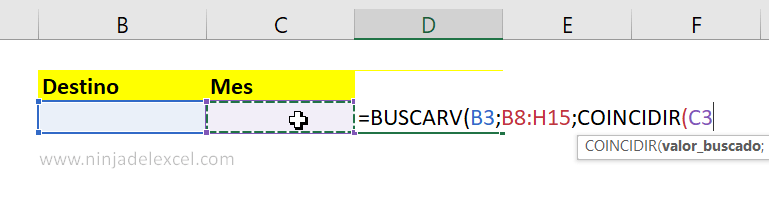 BUSCARV con COINCIDIR en Excel tutorial