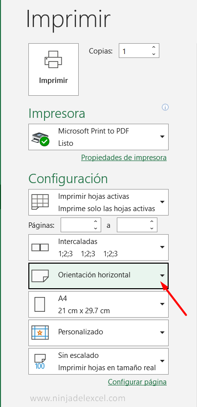 Como Ajustar la Impresión en Excel