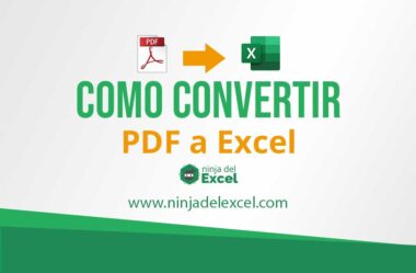 Como Convertir PDF a Excel – Método Práctico