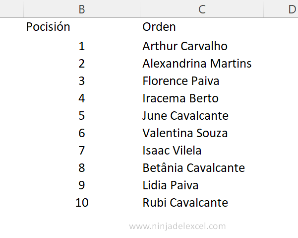 Como Hacer Sorteo en Excel paso a paso