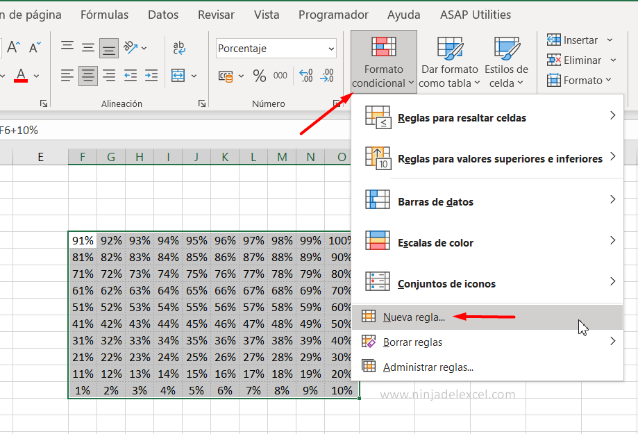 Como hacer un Gráfico de Waffle en Excel paso a paso