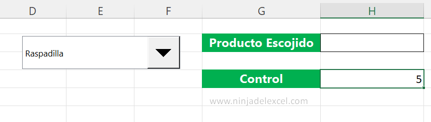 Cuadro Combinado en Excel