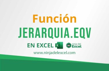 Función JERARQUIA.EQV en Excel