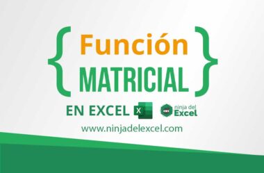 Fórmula Matricial en Excel