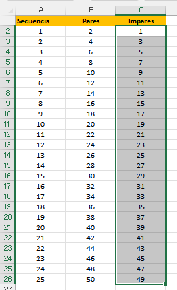 Buscar a Crear una serie numérica en Excel