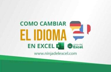 Como Cambiar el Idioma de Excel