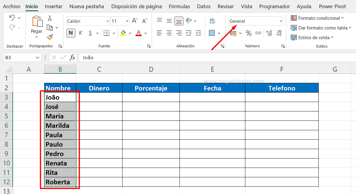 Formatear Celda en Excel