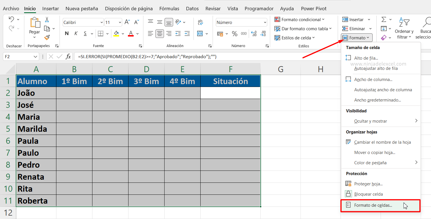 Ocultar la Fórmula en Excel