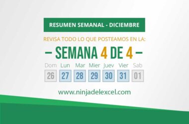 Resumen Semanal de Excel de Diciembre 4