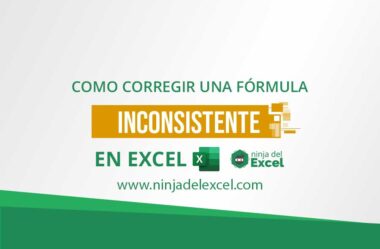 Corregir una Fórmula Inconsistente en Excel
