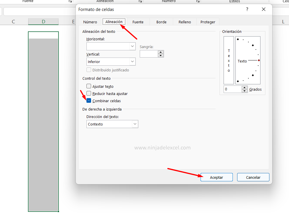 Encontrar Celdas Combinadas en Excel paso a paso