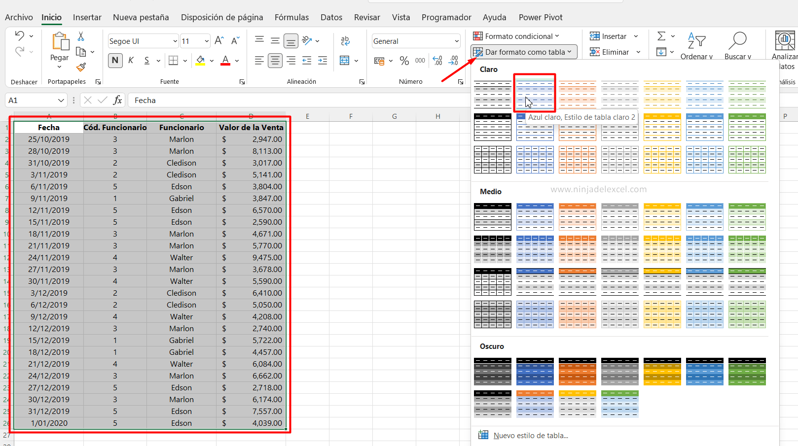 Tabla Dinámica en Excel