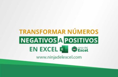 Transformar Números Negativos a Positivos en Excel