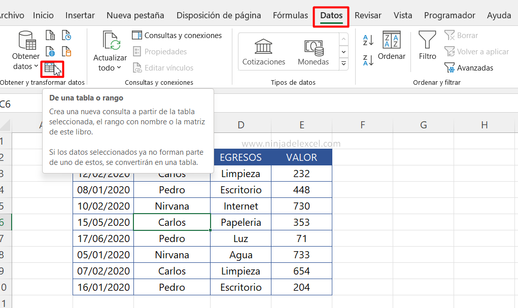 Actualización de Tabla Dinámica en Excel