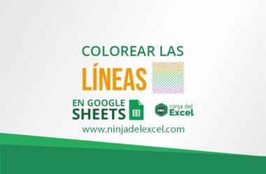 Colorear las Líneas en Google Sheets – Colores Alternativos