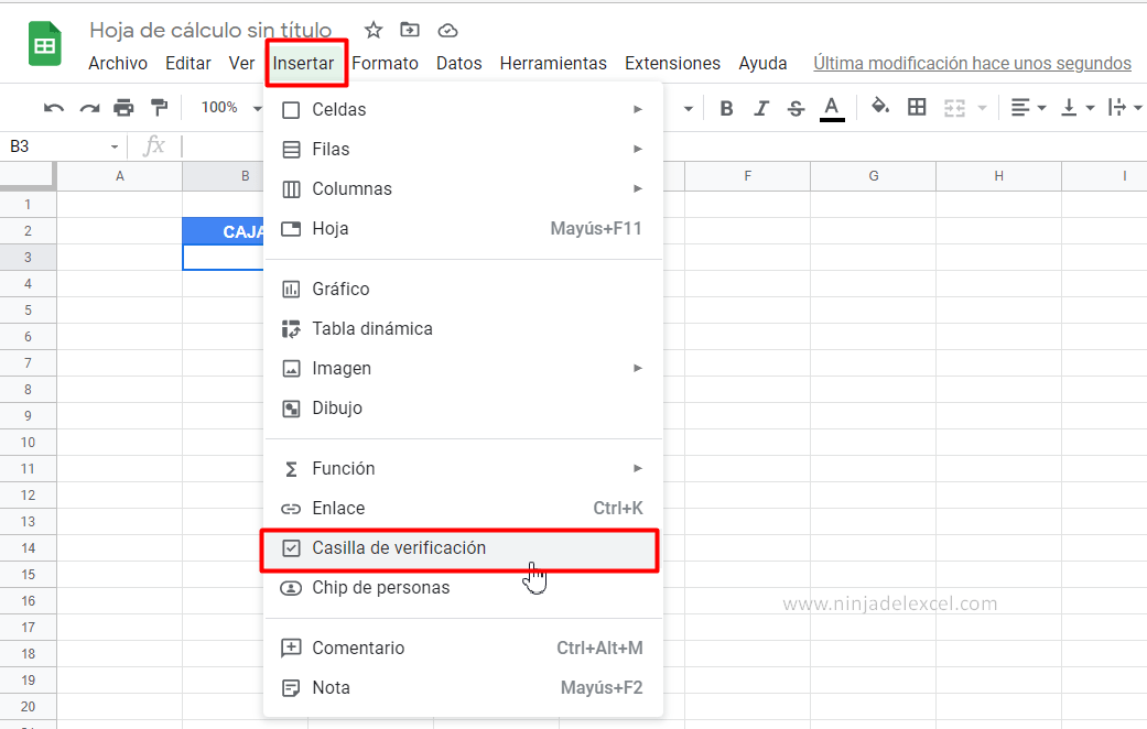 Como hacer Checklist en Google Sheets