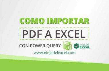 Como Importar PDF a Excel con Power Query