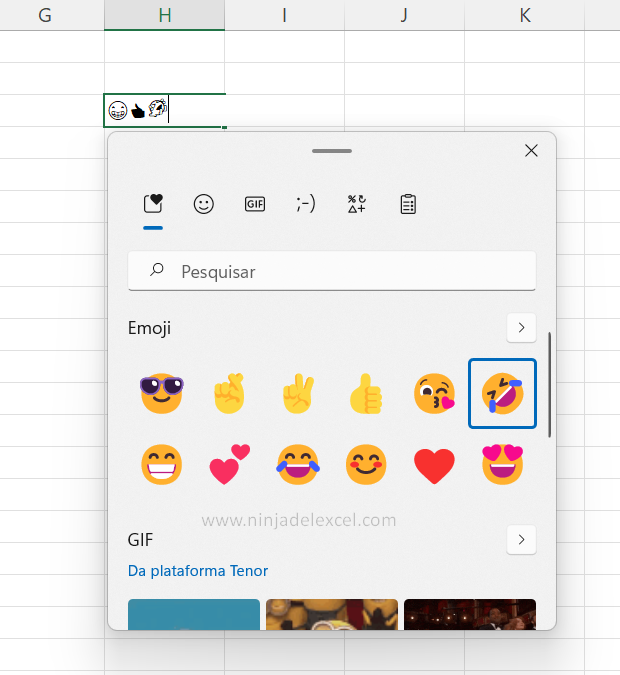 Emoji en Excel