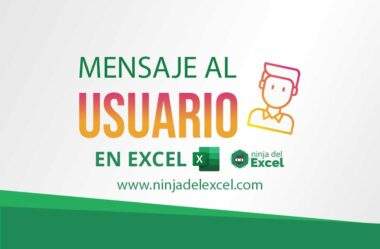 Mensaje al Usuario en Excel – Función MsgBox