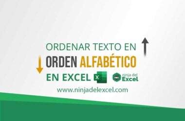 Ordenar Texto en Orden Alfabético en Excel
