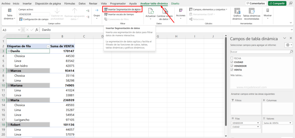 Como Filtrar Datos En Una Tabla Din Mica Ninja Del Excel