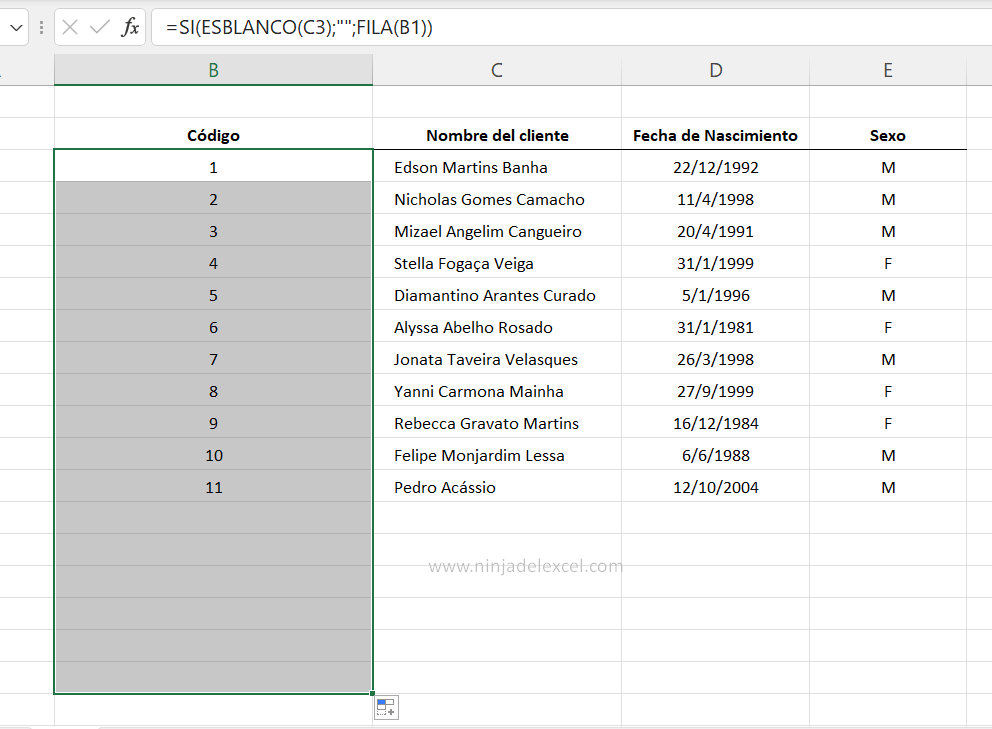 Como Identificar una Celda Vacía en Excel paso a paso