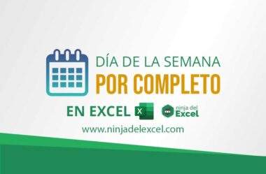 Día de la Semana por completo en Excel