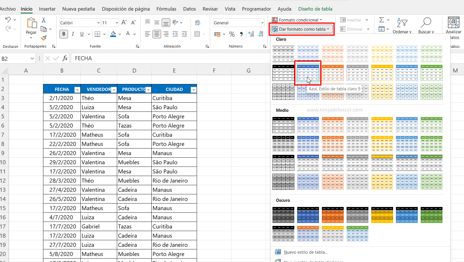 Exportar una Tabla de Excel a SharePoint