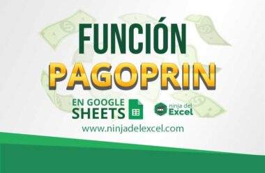 Función PAGOPRIN en Google Sheets