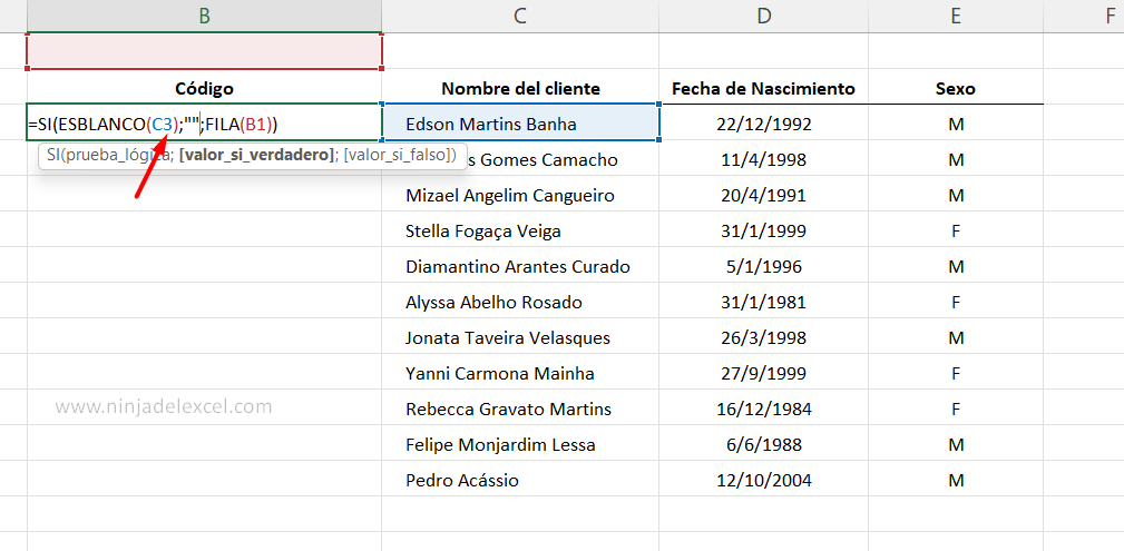 Identificar una Celda Vacía en Excel