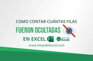 Como Contar Cuántas Filas se Ocultaron en Excel.