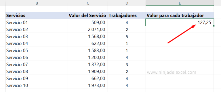 Cómo Hacer una División en Excel Tutorial para Principiantes Ninja del Excel