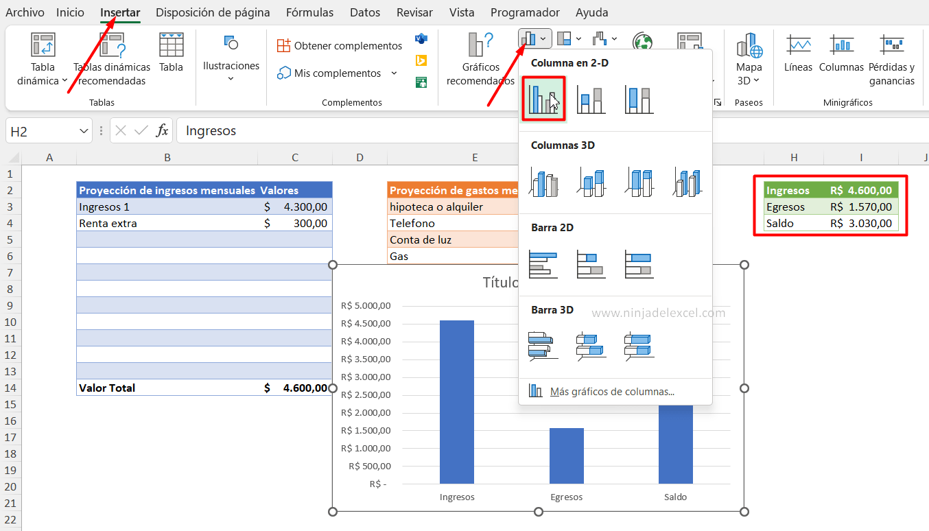 Creando planillas en Excel