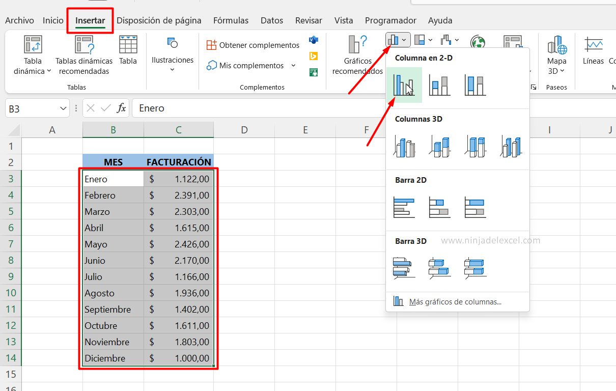 Etiquetas de Datos Verticales en Excel